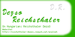 dezso reichsthaler business card